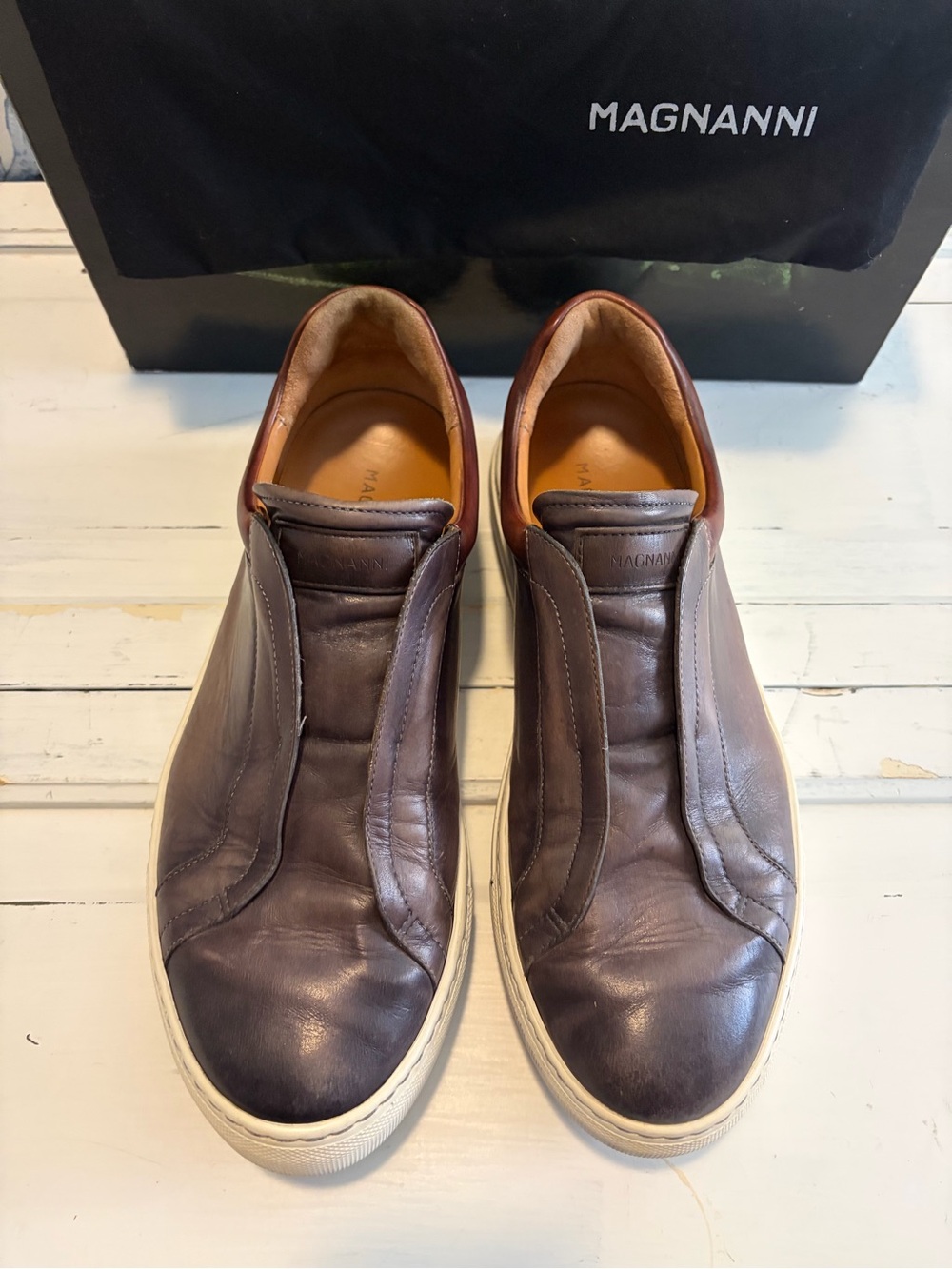 Magnanni Fiore Grey and Brown Shoe Men’s Sz 9